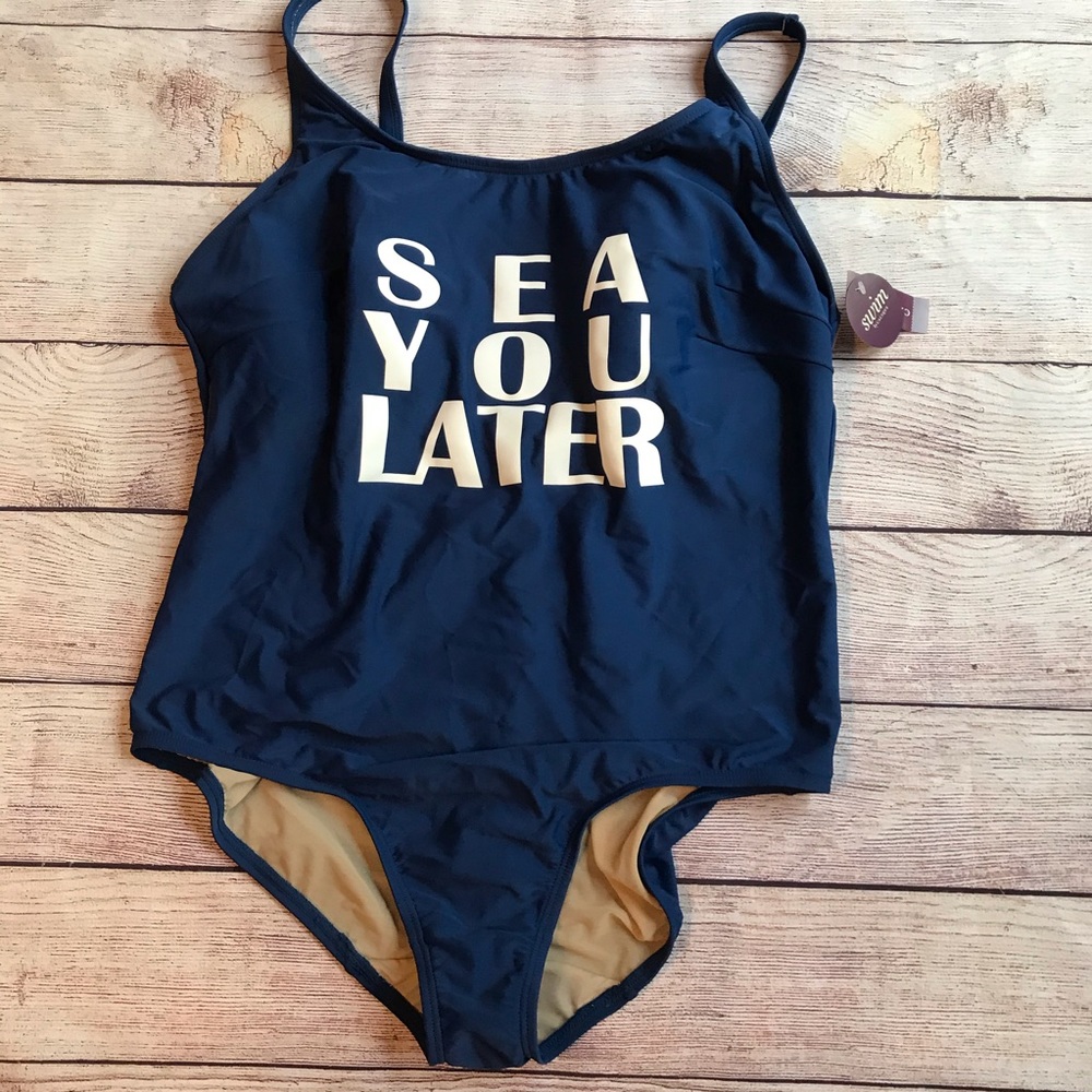 SOLD Cacique Lane Bryant  sea you later swimsu20 - Picture 3 of 11